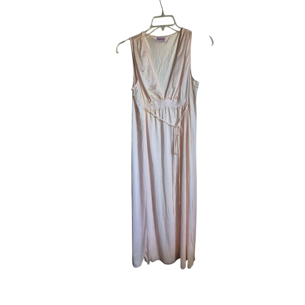 Heiress‎ Ladies Nightgown Size M Semi Sheer Maxi Baby doll Empire Waist Vintage
